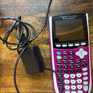 Texas Instruments TI-84 Plus Silver Edition Graphing Calculator - Plum Purple